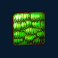 cluster slide slot green furry monster symbol