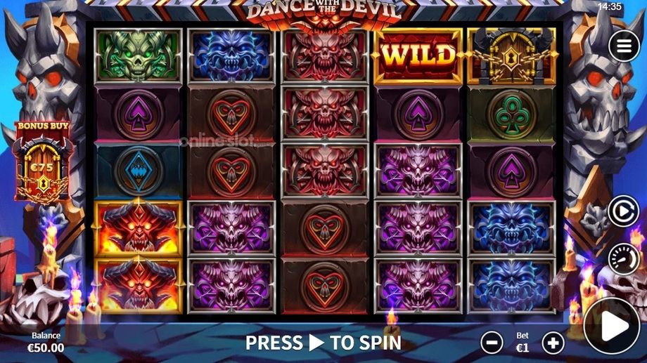 dance with the devil slot base game