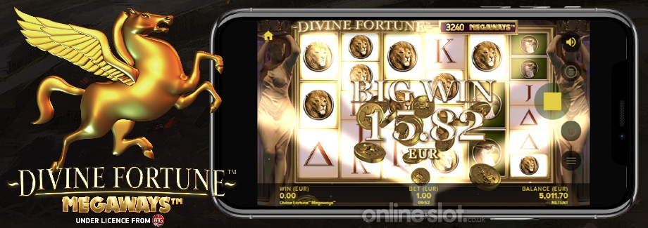 divine fortune megaways mobile slot