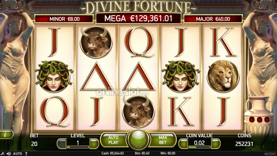 divine fortune slot base game