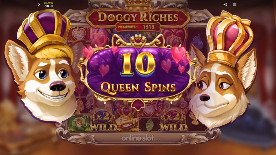 doggy riches megaways slot queen spins bonus feature