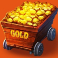 gold strike bonanza slot cart full of gold symbol