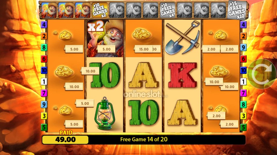 gold strike bonanza slot free games feature