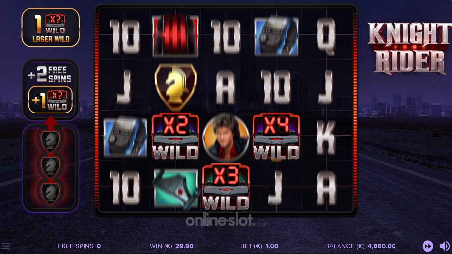 knight rider slot free spins feature