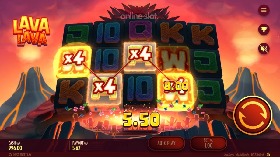 lava lava slot wild multiplier feature