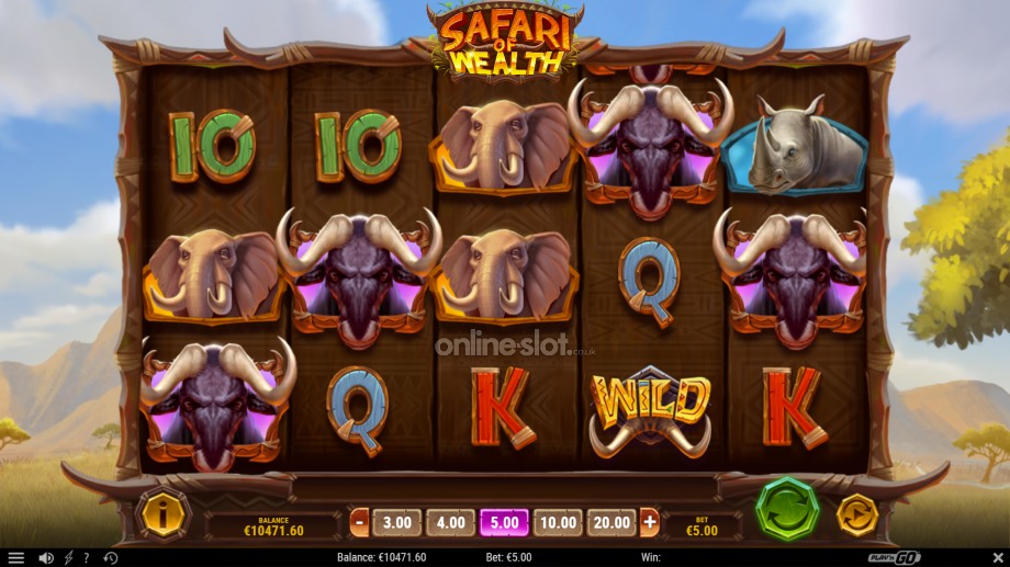safari of wealth slot base game