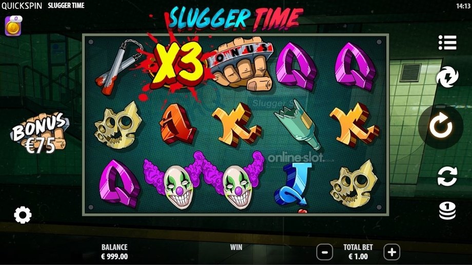 slugger time slot base game