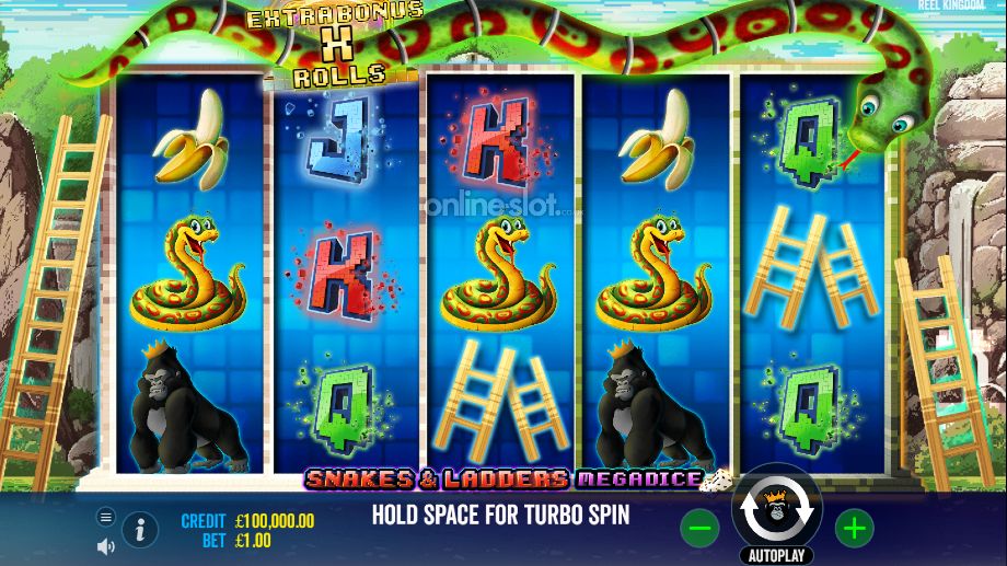 snakes and ladders megadice slot base game