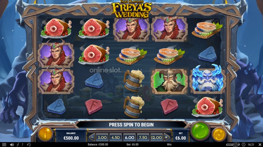 tales of asgard freyas wedding slot base game