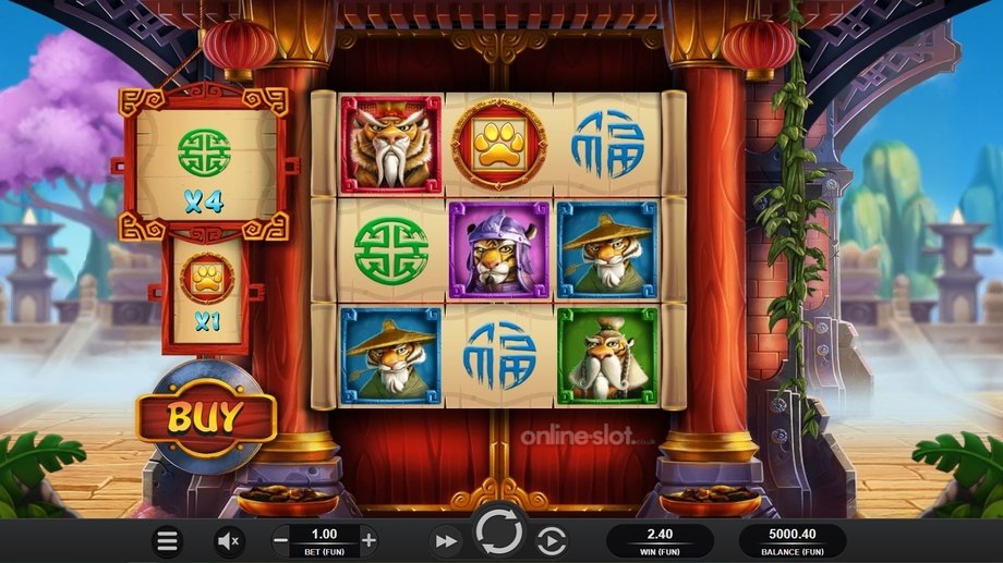 tiger kingdom infinity reels slot base game
