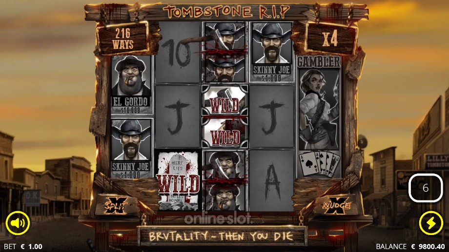 tombstone rip slot hang em high free spins feature