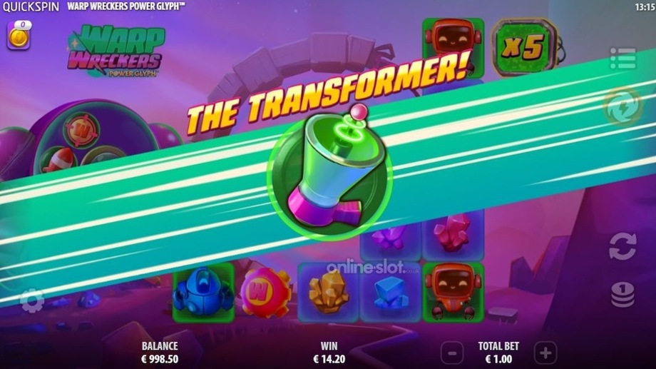 warp wreckers power glyph slot transformer feature