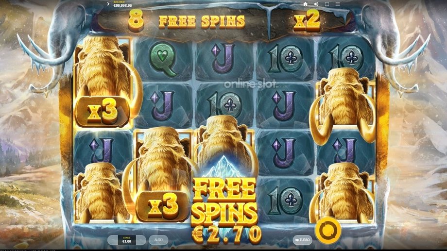 wild tundra slot free spins feature
