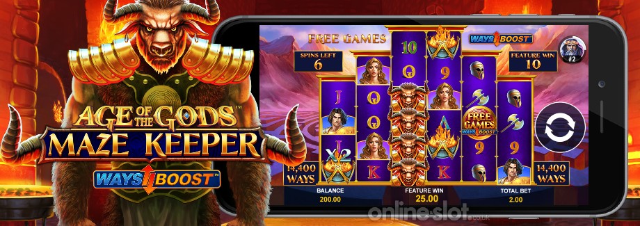 age of the gods maze keeper mobile slot