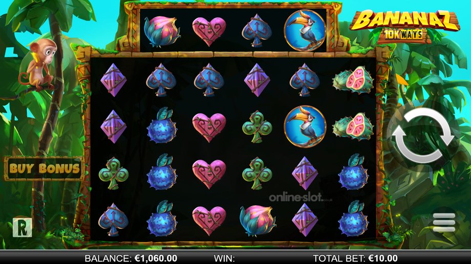 bananaz 10k ways slot base game