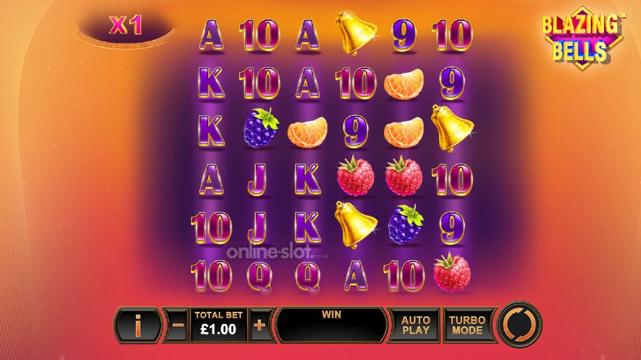 blazing bells slot base game
