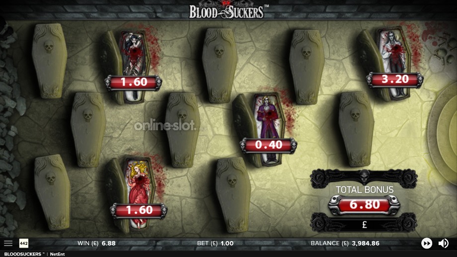 blood suckers slot vampire slaying bonus feature