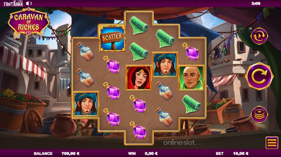 caravan of riches slot base game