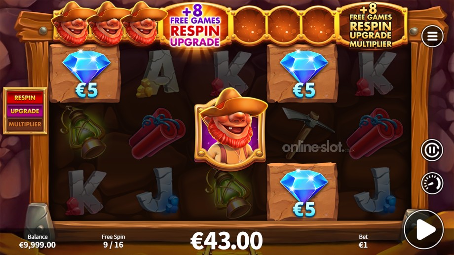 cash mine slot free games feature