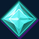 dazzle me megaways slot turquoise gemstone symbol