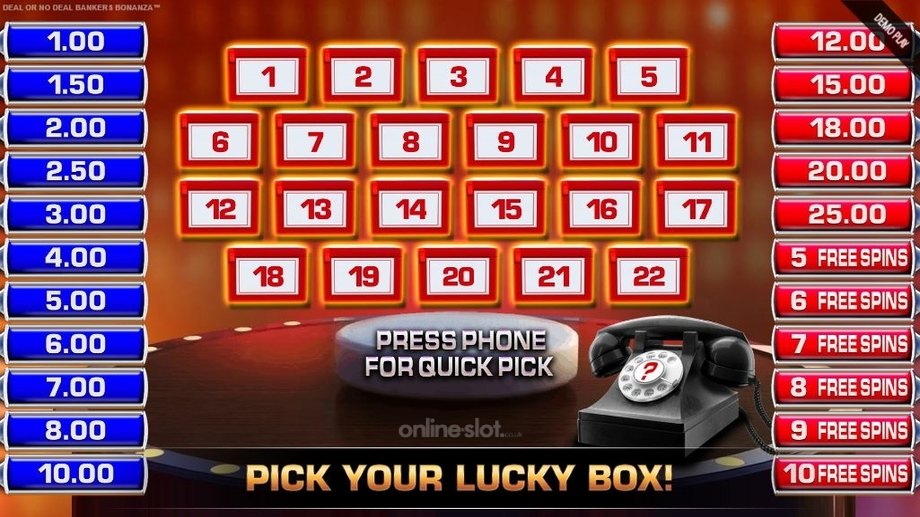 deal or no deal bankers bonanza slot deal or no deal feature
