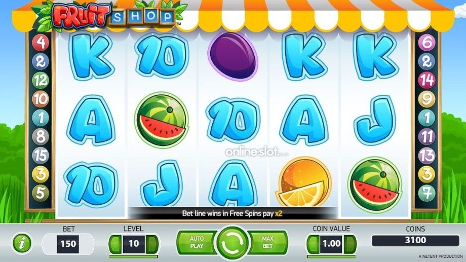 fruit shop slot base game