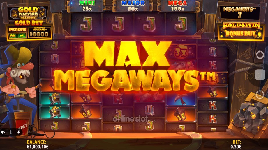 gold digger megaways slot max megaways feature