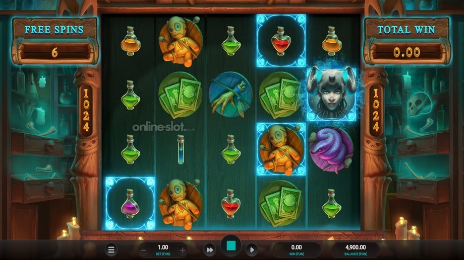 hex slot free spins feature