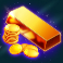 hyper gold slot coins and gold bar symbol