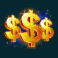 hyper gold slot gold dollar signs symbol