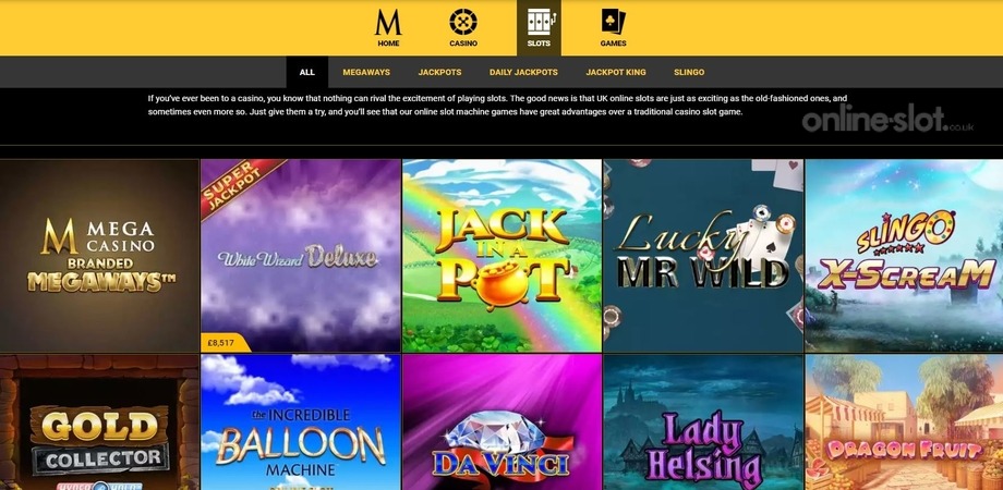 mega casino site