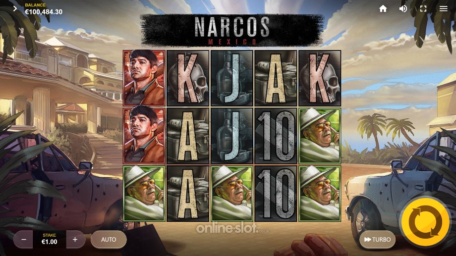 narcos mexico slot base game