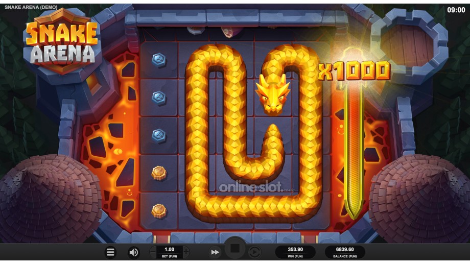 snake arena slot free spins feature