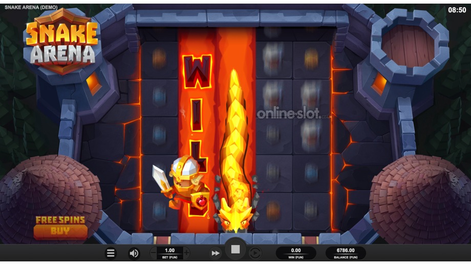 snake arena slot wild chase feature