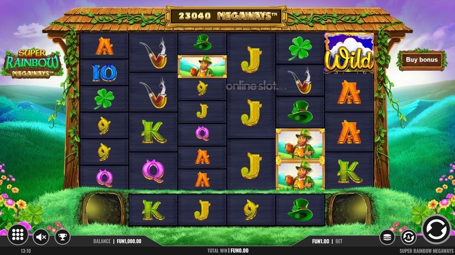 super rainbow megaways slot base game
