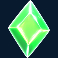 tic tac take slot green gemstone symbol