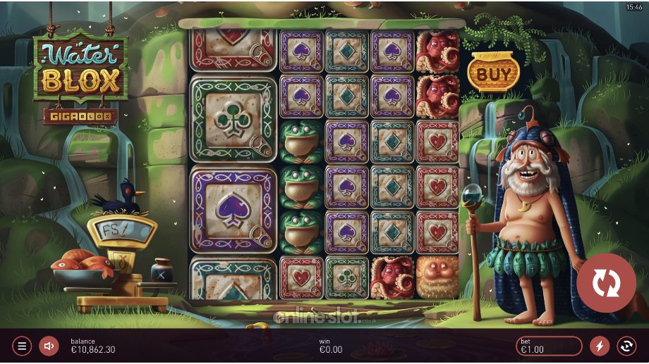 water blox gigablox slot base game