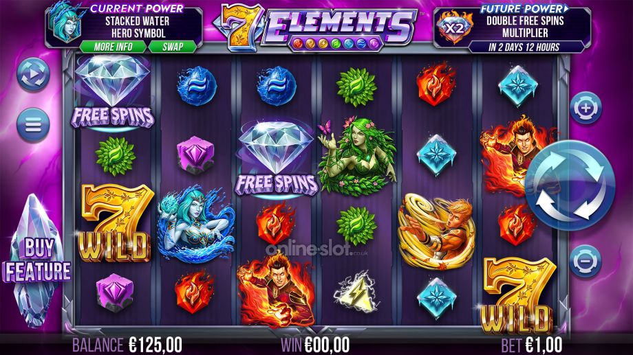 7 elements slot base game