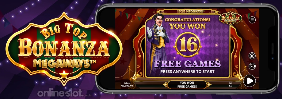 big top bonanza megaways mobile slot