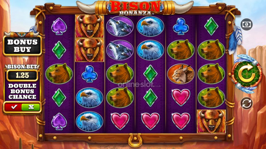 bison bonanza slot base game