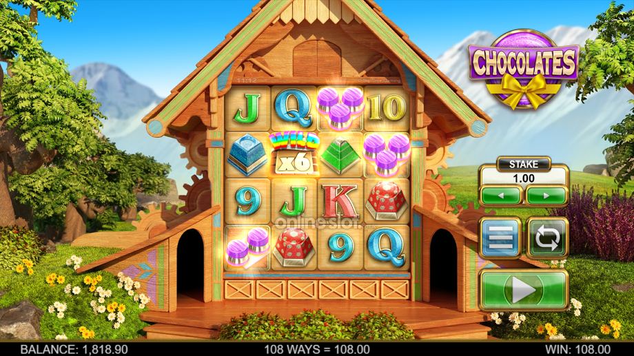 chocolates slot golden ticket multiplier wilds feature