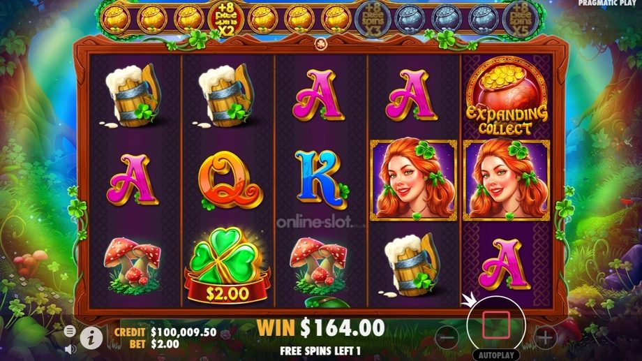 clover gold slot free spins feature