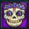 danger high voltage slot day of the dead skull symbol