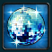 danger high voltage slot disco ball symbol