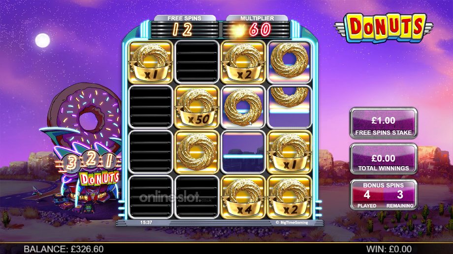 donuts slot bonus feature