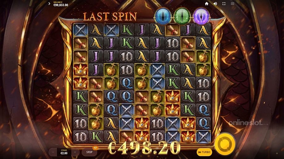 dragons clusterbuster slot free spins feature