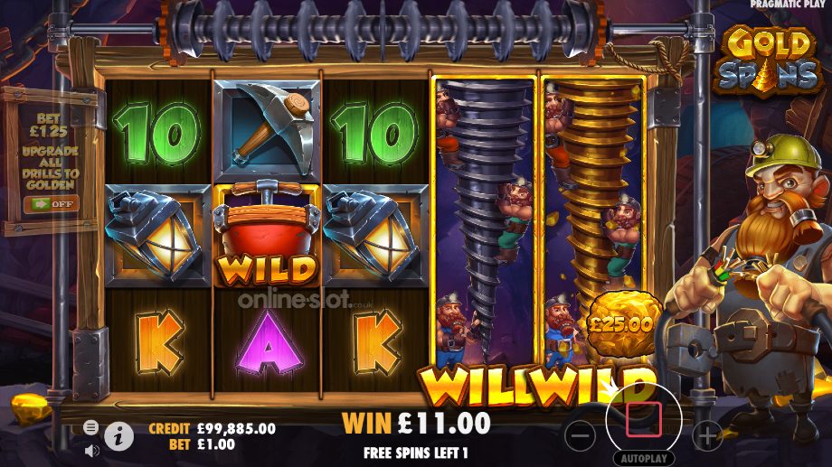 drill that gold slot gold spins feature