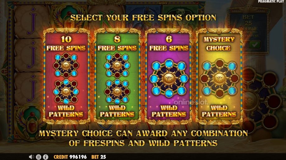 eye of cleopatra slot free spins feature