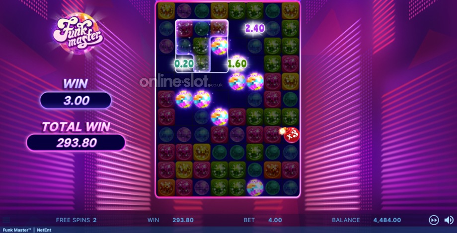 funk master slot free spins feature
