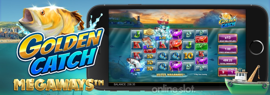 golden catch megaways mobile slot